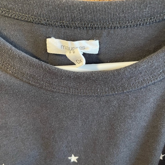 Maurices Tan Open-Front Cardigan and tshirt - Picture 3 of 5